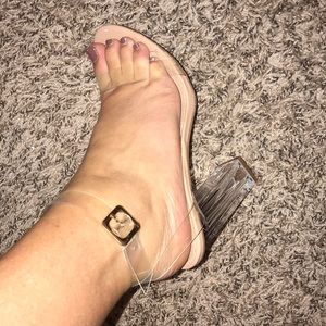 Cape Robbin 4” clear heels